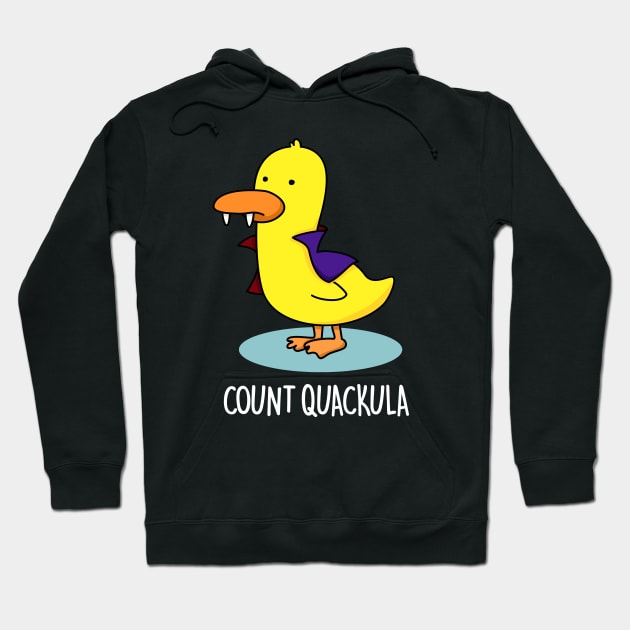 Count Duckula Cute Duck Pun Hoodie by punnybone